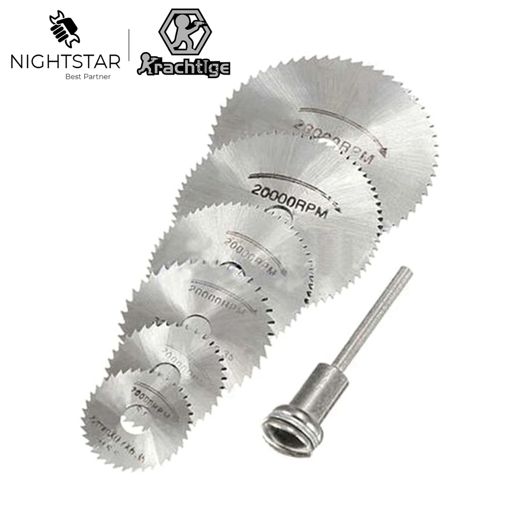 Cordless Rotary Tool Kit Accessories - 7 stks Mini HSS Cirkelzaagblad Rotary