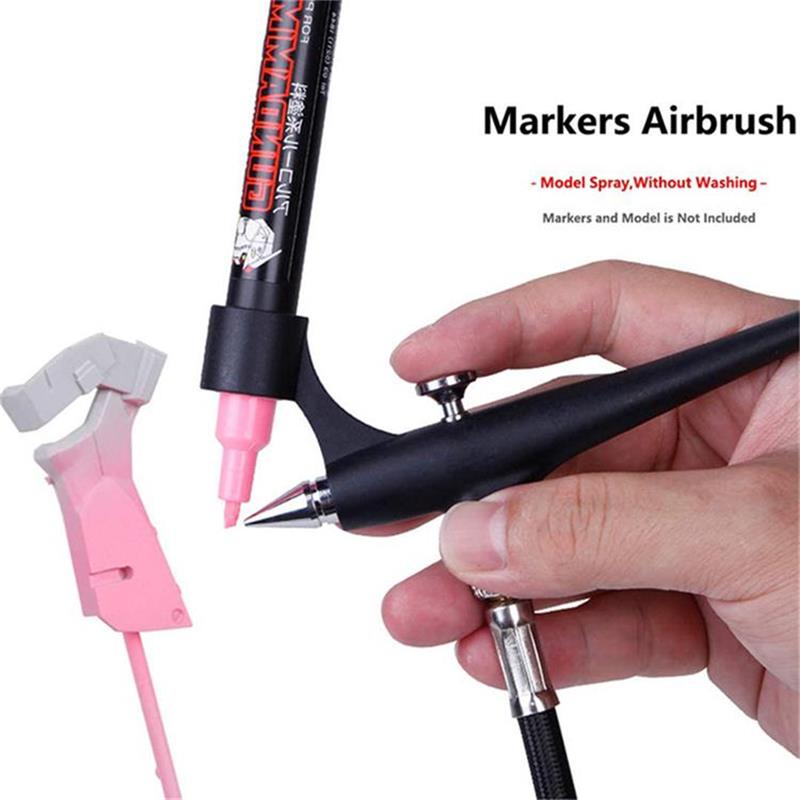 Airbrush Kit With Mini Compressor - Kleine airbrush voor lichtgewicht markeerstift Draagbaar