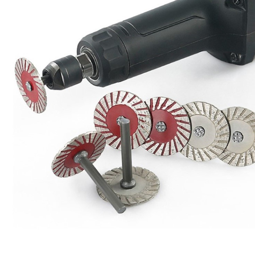 Cordless Rotary Tool Kit Accessories - 40mm Diamantdoorslijpschijf 6mm Schacht Cirkelzaagblad Schuurschijf
