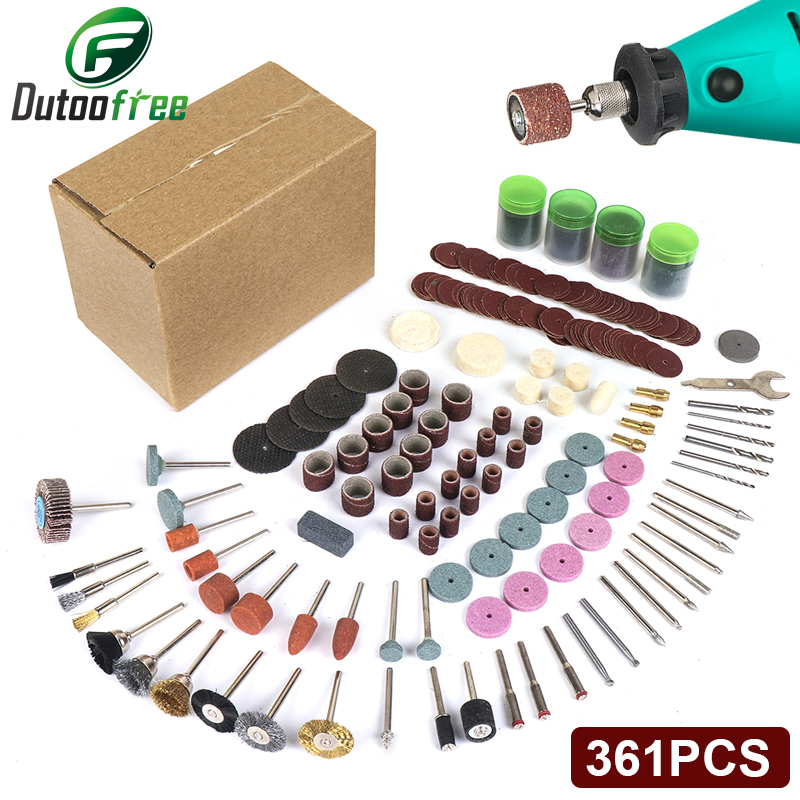 Cordless Rotary Tool Kit Accessories - 361 stks/partij Elektrisch Gereedschap Dremel Rotary