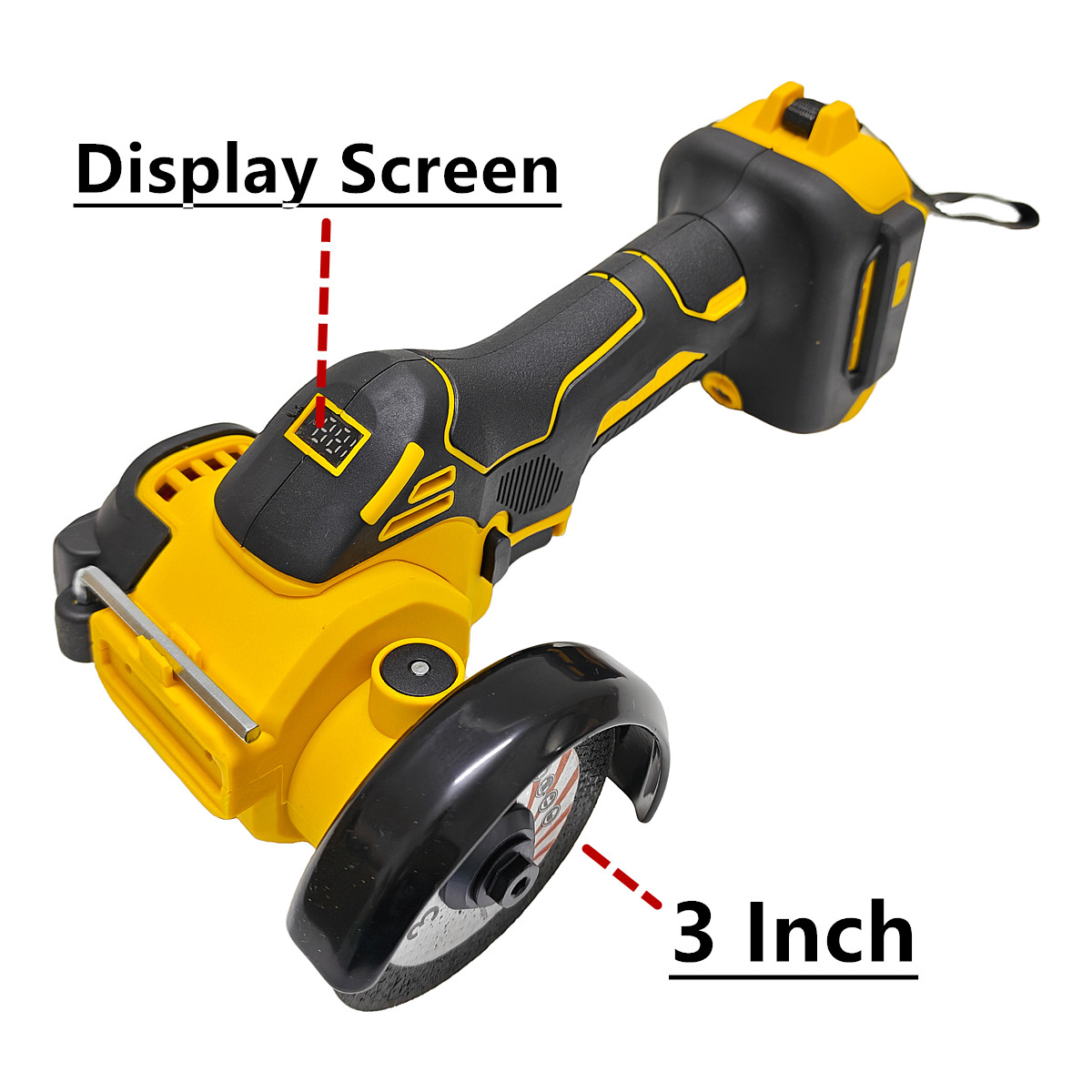 Borstelloze haakse slijper 3 i - Brushless Angle Grinder Battery Powered recensie en prijs