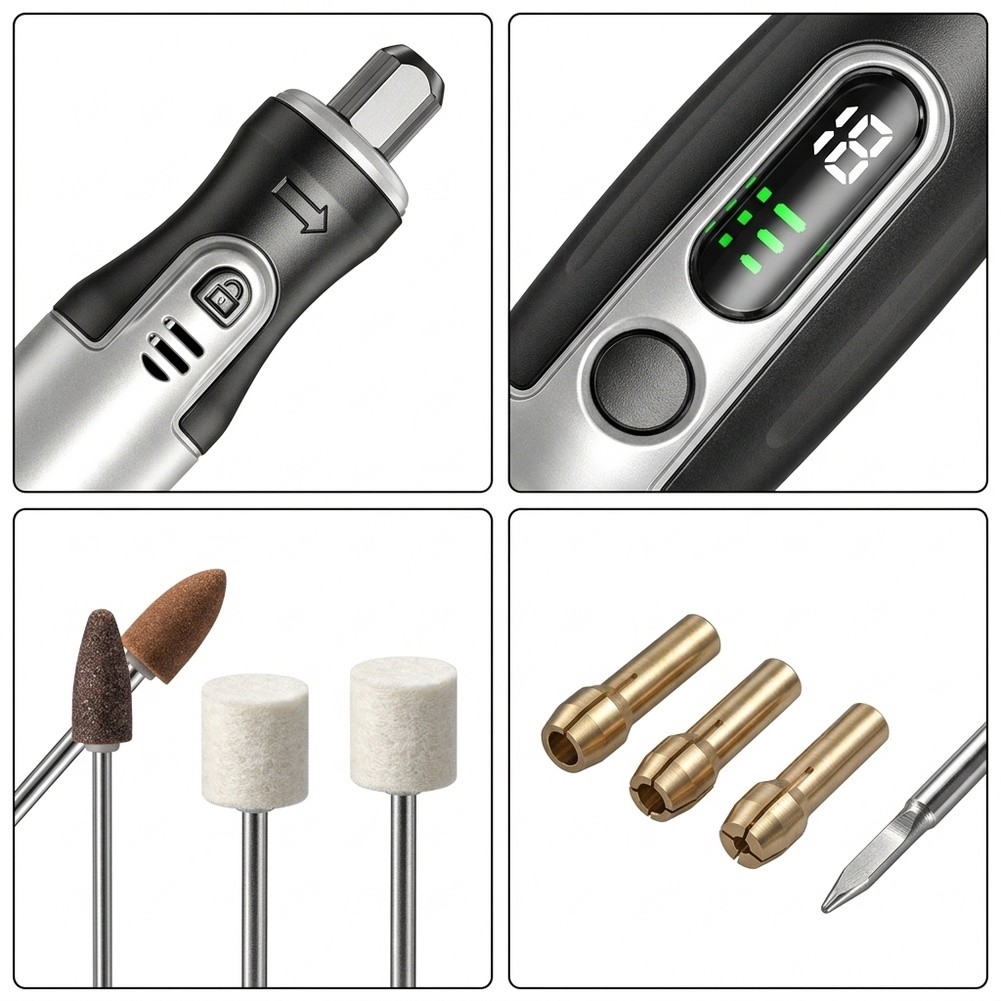 Draadloze elektrische roterend - Cordless Rotary Tool Kit Accessories recensie en prijs