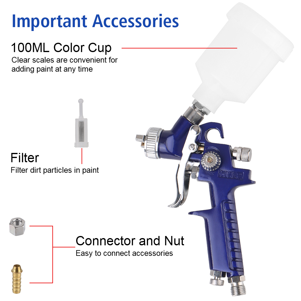 Mini Luchtverfspuitpistolen Mi - Airbrush Kit With Mini Compressor recensie en prijs