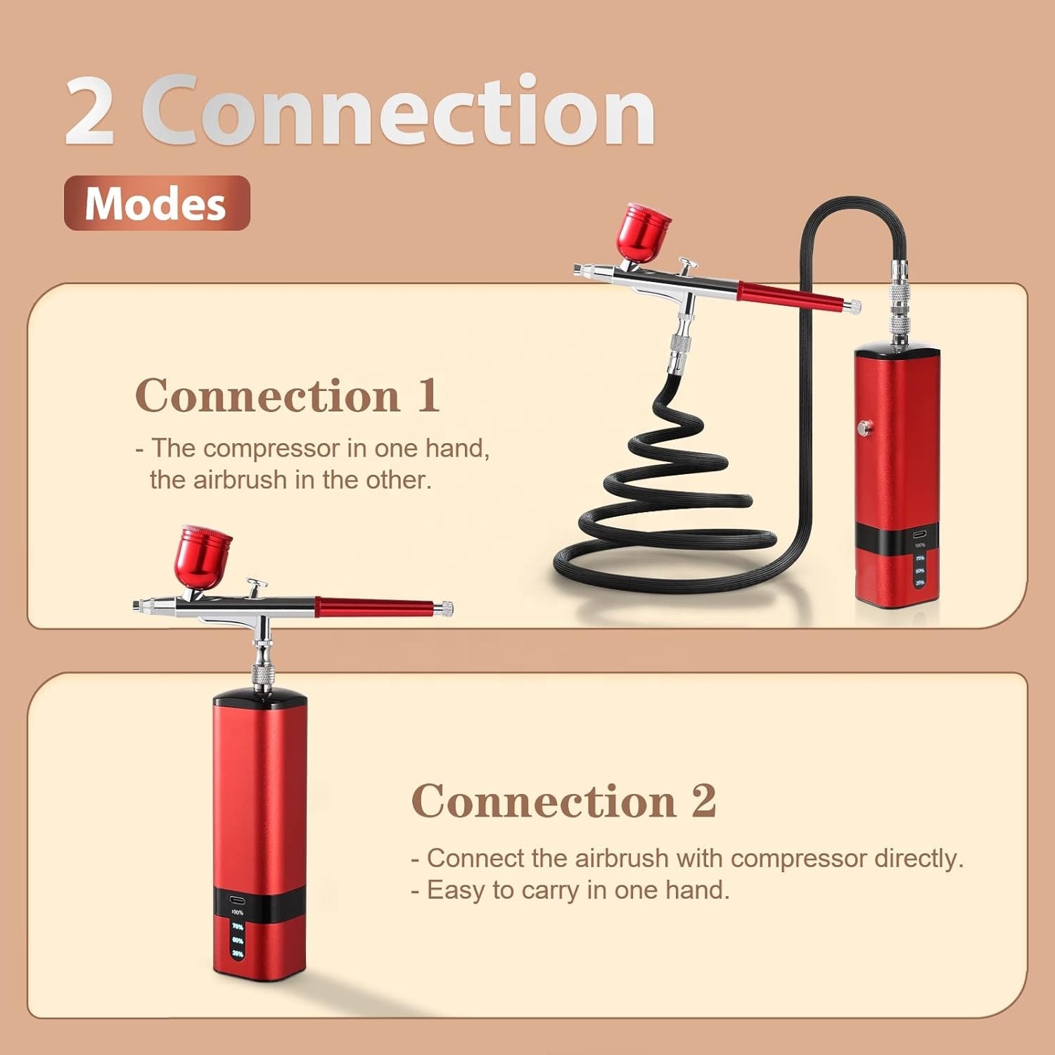 Airbrushset met compressor, 32 - Airbrush Kit With Mini Compressor recensie en prijs