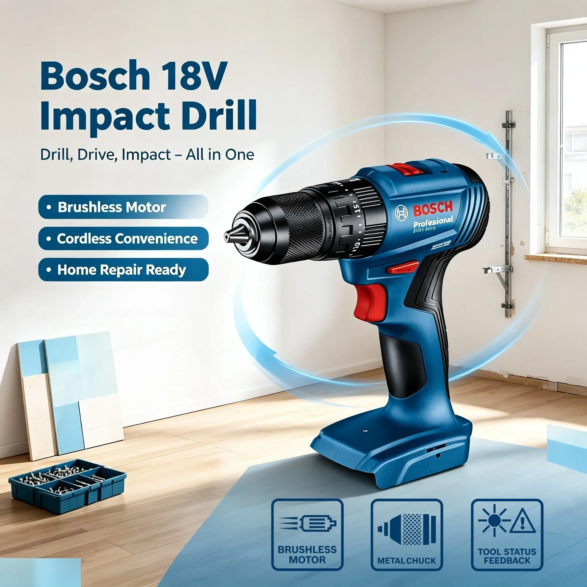 Bosch GSB 185-LI 18V draadloze - Brushless Cordless Electric Drill 18V recensie en prijs