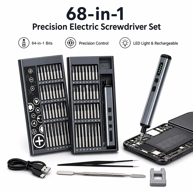 68-delige precisie elektrische - Electric Screwdriver Rechargeable Usb recensie en prijs